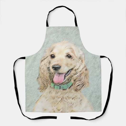 Cocker Spaniel Buff-schildering - Oorspronkelijke  Schort (Voorkant)