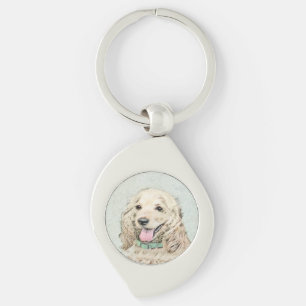 Cocker Spaniel Buff-schildering - Oorspronkelijke  Sleutelhanger
