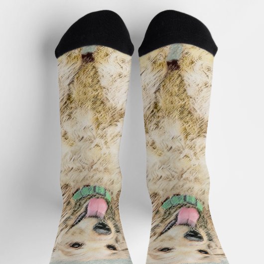 Cocker Spaniel Buff-schildering - Oorspronkelijke  Sokken (Top)