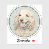 Cocker Spaniel Buff-schildering - Oorspronkelijke Sticker (Vel)