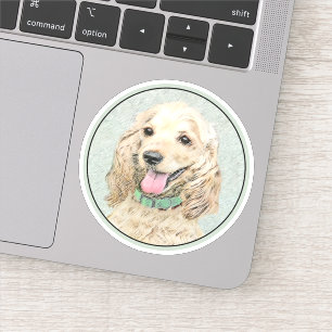 Cocker Spaniel Buff-schildering - Oorspronkelijke Sticker
