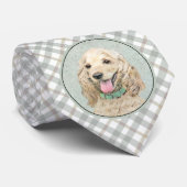 Cocker Spaniel Buff-schildering - Oorspronkelijke Stropdas (Opgerold)