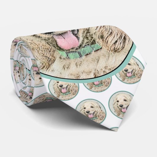Cocker Spaniel Buff-schildering - Oorspronkelijke Stropdas (Opgerold)