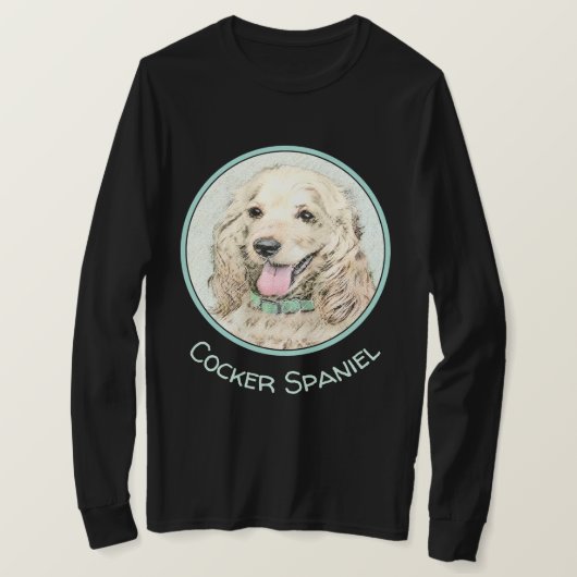 Cocker Spaniel Buff-schildering - Oorspronkelijke T-shirt (Design voorkant)