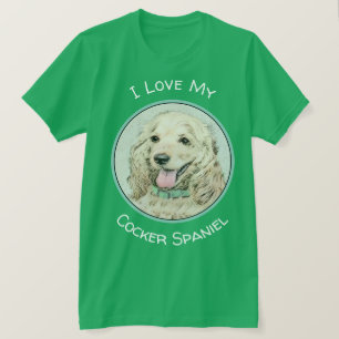 Cocker Spaniel Buff-schildering - Oorspronkelijke T-shirt