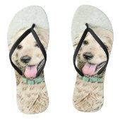 Cocker Spaniel Buff-schildering - Oorspronkelijke Teenslippers (Voetbed)