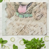 Cocker Spaniel Buff-schildering - Oorspronkelijke  Theedoek (Gevouwen)
