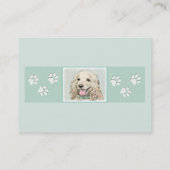 Cocker Spaniel Buff-schildering - Oorspronkelijke  Visitekaartje (Achterkant)