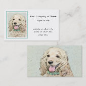 Cocker Spaniel Buff-schildering - Oorspronkelijke  Visitekaartje (Voorkant / Achterkant)