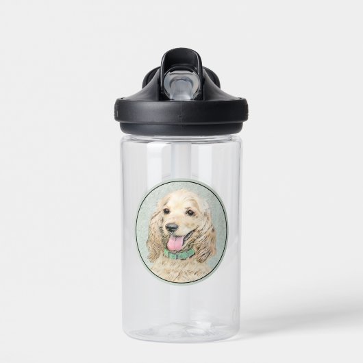 Cocker Spaniel Buff-schildering - Oorspronkelijke  Waterfles (Voorkant)