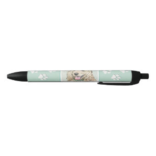 Cocker Spaniel Buff-schildering - Oorspronkelijke  Zwarte Inkt Pen