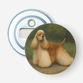 Cocker Spaniel Button Flesopener