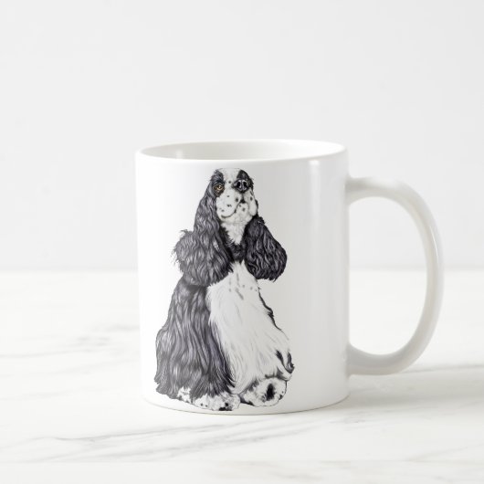 Cocker Spaniel BW Parti Koffiemok (Rechts)