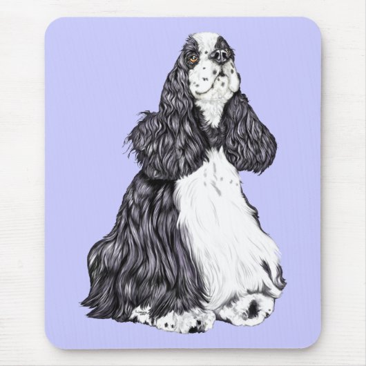 Cocker Spaniel BW Parti Muismat (Voorkant)