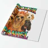 Cocker Spaniel Cadeaupapier (Uitgerold)