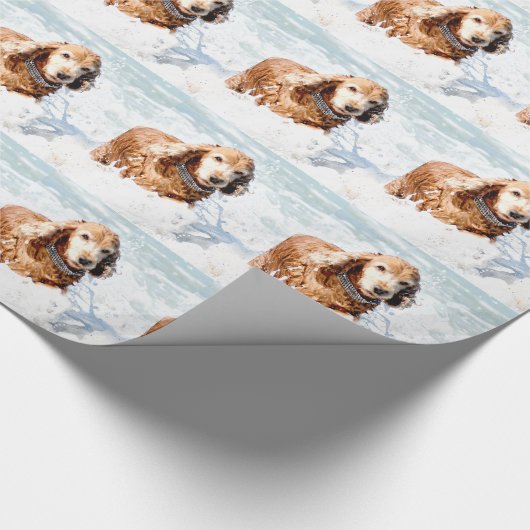 Cocker Spaniel Cadeaupapier (Hoek)