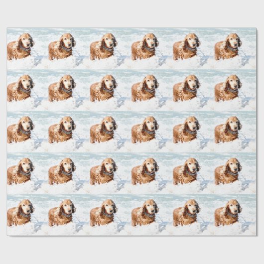 Cocker Spaniel Cadeaupapier (Vlak)
