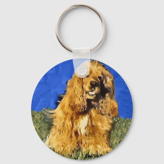 Cocker Spaniel Cadeaus Sleutelhanger (Voorkant)