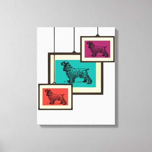 cocker-spaniël canvas afdruk (Voorkant)