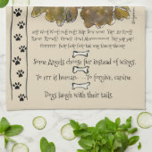 Cocker Spaniel Cartoon Dog Quotes Keuken Handdoek (Gevouwen)