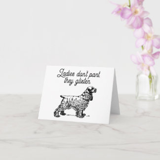 Cocker Spaniel Cartoon met grappige Pet Joke Kaart