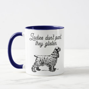 Cocker Spaniel Cartoon met grappige Pet Joke Mok