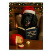 Cocker spaniel  'Cheese Tax' Christmas card (Voorkant)