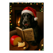 Cocker spaniel  'Cheese Tax' Christmas card (Voorkant)
