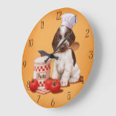 Cocker Spaniel Chef-ontwerp Grote Klok (Hoek)