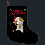 Cocker Spaniel Christmas Dog Winter Animals Dogs S Kleine Kerstsok<br><div class="desc">The Cocker Spaniel dog for Christmas with fairy lights. Funny animals with gifts and snow to the folidays. Also funny for Christmas in July. Dogs are sweet animals and perfect for Christmas.</div>