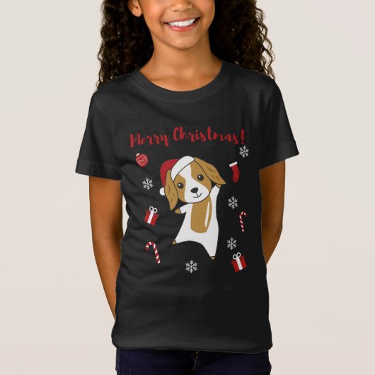Cocker Spaniel Christmas Dog Winter Animals Dogs T-shirt (Voorkant)