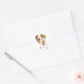Cocker Spaniel Christmas Dog Winter Animals Dogs Vierkante Sticker (Envelop)