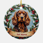 Cocker Spaniel Christmas Keramisch Ornament (Achterkant)