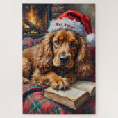 Cocker Spaniel Christmas Story Time Hat Legpuzzel (Verticaal)