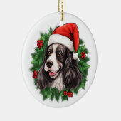 Cocker Spaniel Christmas Wreath Ornament (Rechts)