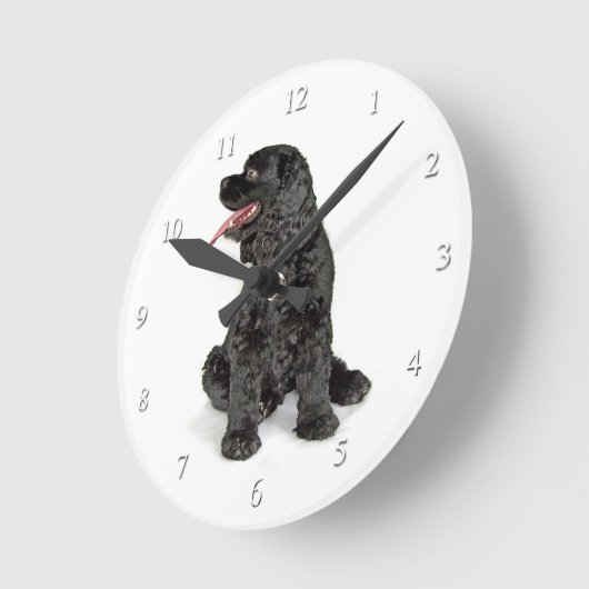 Cocker Spaniel Clock Ronde Klok (Hoek)