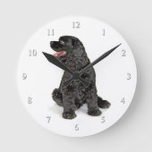 Cocker Spaniel Clock Ronde Klok (Voorkant)