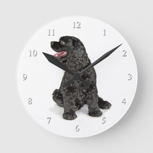 Cocker Spaniel Clock Ronde Klok (Voorkant)
