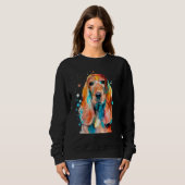 Cocker Spaniel Cockerspaniel Waterverf Grafisch De Trui (Voorkant volledig)