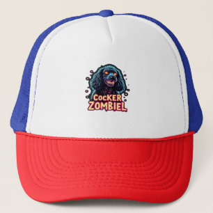 Cocker Spaniel Cockie Zombie Hond Halloween Essent Trucker Pet