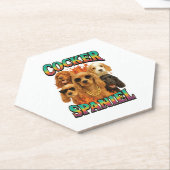 Cocker Spaniel Copy Kartonnen Onderzetters (Schuin)