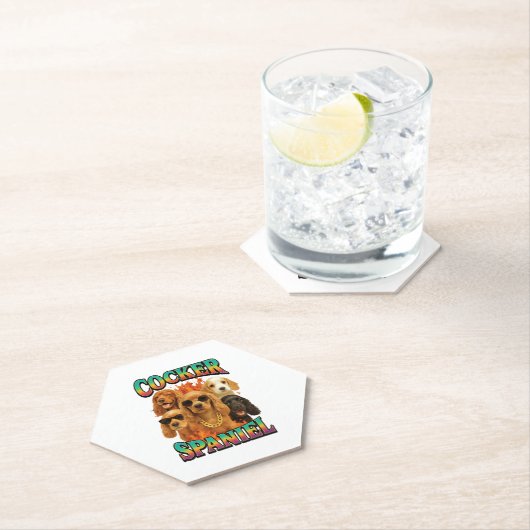 Cocker Spaniel Copy Kartonnen Onderzetters (Insitu)