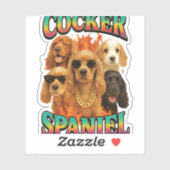 Cocker Spaniel Copy Sticker (Vel)