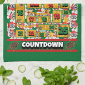 Cocker Spaniel Countdown Kerst Adventskalender Theedoek (Gevouwen)