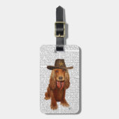 Cocker Spaniel Cowboy 2 Bagagelabel (Voorkant verticaal)