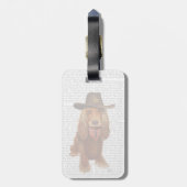 Cocker Spaniel Cowboy 2 Bagagelabel (Achterkant verticaal)