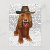 Cocker Spaniel Cowboy 2 Briefkaart (Voorkant)