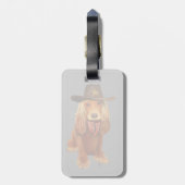 Cocker Spaniel Cowboy Bagagelabel (Achterkant verticaal)