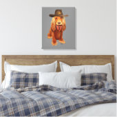 Cocker Spaniel Cowboy Canvas Afdruk (Insitu (Slaapkamer))