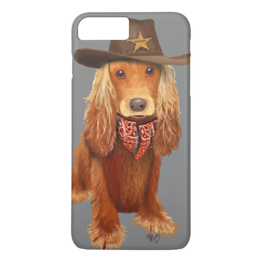 Cocker Spaniel Cowboy Case-Mate iPhone Case (Achterkant)